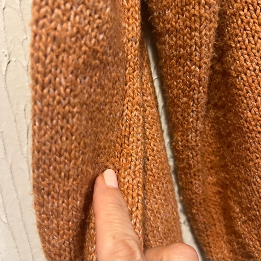 Aerie Earthy Warm Rust Mock Neck Sweater size medium - Picture 3 of 11